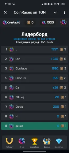 CoinRaces on TON